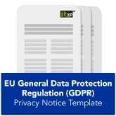 EU General Data Protection Regulation (GDPR) Privacy Notice Template